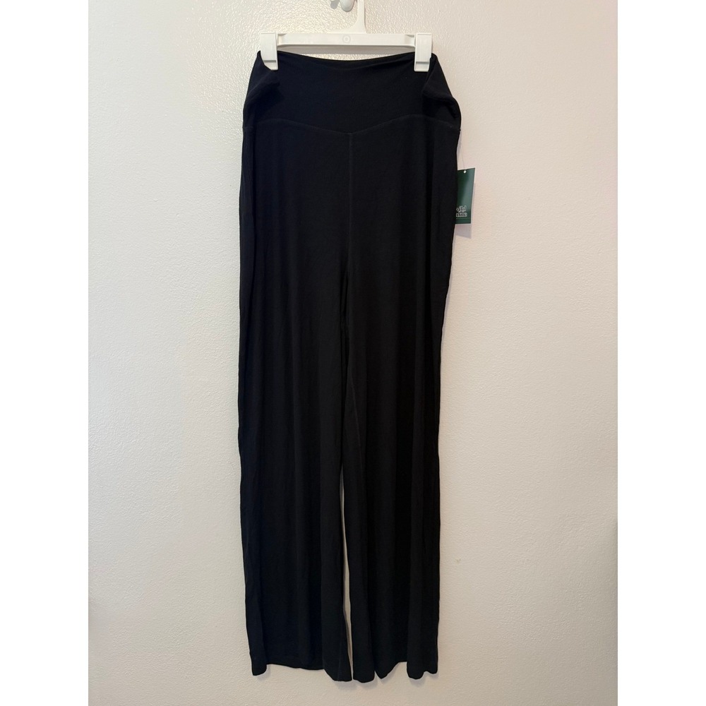 Wild Fable Womens XXL Black High-Rise Wide-Leg Ribbed Waistband Pants NWT - Picture 1 of 3